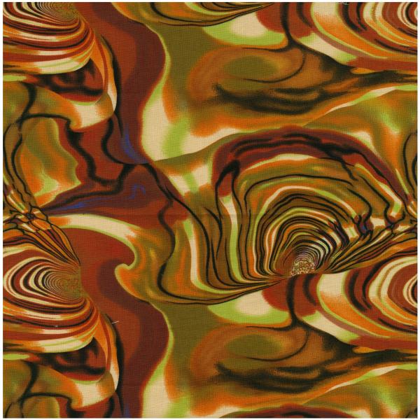 Tuku Tuku in Shades of Brown, Tank, Green, Orange & Cream - Click Image to Close